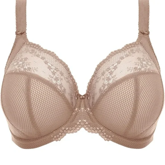 Elomi Elegant Lace Bra in Beige - Picture 3 of 8